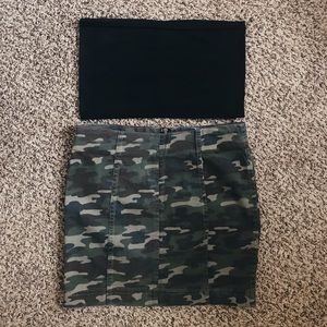 NEVER WORN Camo Skirt Size 2 ( size small)